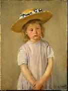 Mary Cassatt Child in a Straw Hat oil painting